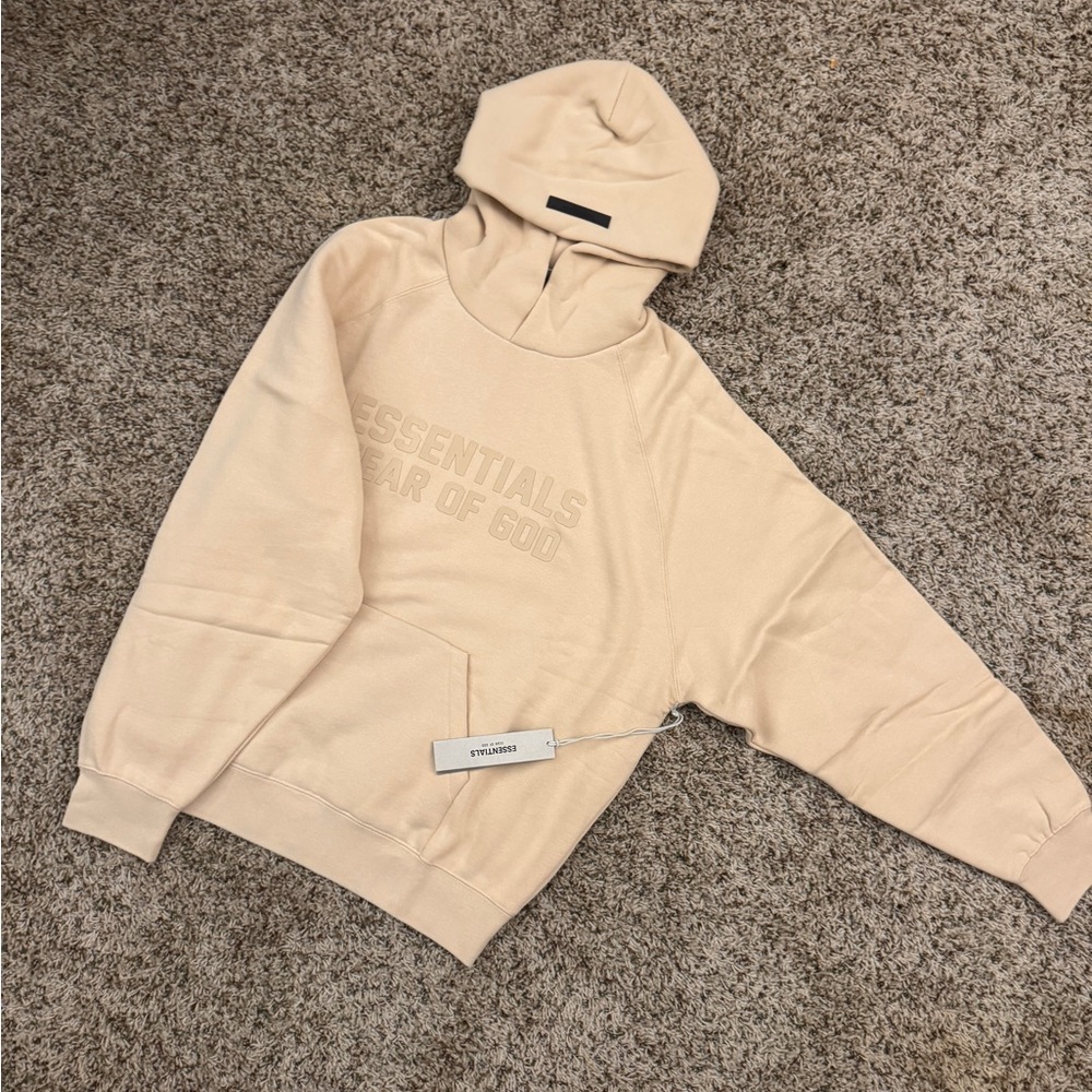 Fear of God Essentials Hoodie Sand Color (SS23) Size M Valentine’s Day Gift